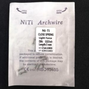 Close Coil NITI .10  con eyelets TD®